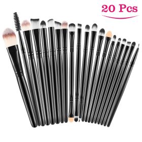 20 pcs Makeup Brushes Set Eye Shadows Face Foundation Brushes Cruelty-Free Synthetic Fiber Bristles