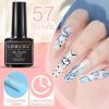 Limegirl 8ml Gel Nail Polish Set with Base Coat Top Coat Pink Glitter Semi-Permanent UV Led Gel Varnish Soaking Nail Polish Tool Set