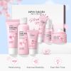 Skin Care Set JAPAN SAKURA Women Beauty Gift Sets Skin Care Kit With Cleanser, Toner, Lotion, Serum, Eye Cream, Face Cream Travel Kit For Women Teen G
