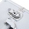 4-in-1 Rolling Makeup Case Aluminum Salon Cosmetic Train Trolley Organizer