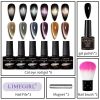 Limegirl Magnetic Gel Polish Sparkling Mirror Surface Cat Eyes Nail Polish Semi-permanent Soak Enamels Manicure Products