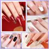 Limegirl 10 Colors 8ML Nail Gel Polish Nail Set With Base Coat Top Coat Nail Mirror Glitter Powder DIY Metallic Colorful Dust Metal Effect  LED UV Gel