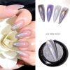 Limegirl 10 Colors 8ML Nail Gel Polish Nail Set With Base Coat Top Coat Nail Mirror Glitter Powder DIY Metallic Colorful Dust Metal Effect  LED UV Gel