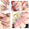 Limegirl 10 Colors 8ML Nail Gel Polish Nail Set With Base Coat Top Coat Nail Mirror Glitter Powder DIY Metallic Colorful Dust Metal Effect  LED UV Gel