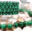 Chrysocolla Malachite Bracelet Women Men Natural Stone Beads Bracelet Round Diabetes Relief Bracelet Healing Lose Weight Jewelry